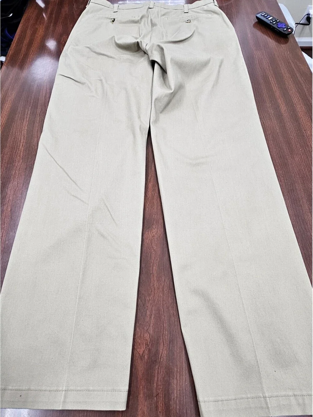 Lee Total Freedom Mens Khaki Pants 34x34 Relaxed Fit Straight Leg Comfort Beige